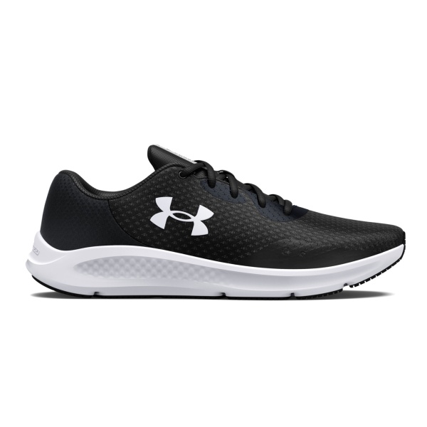 UNDER ARMOUR CHARGED PURSUIT 3 3024878-001 BLACK-WHITE