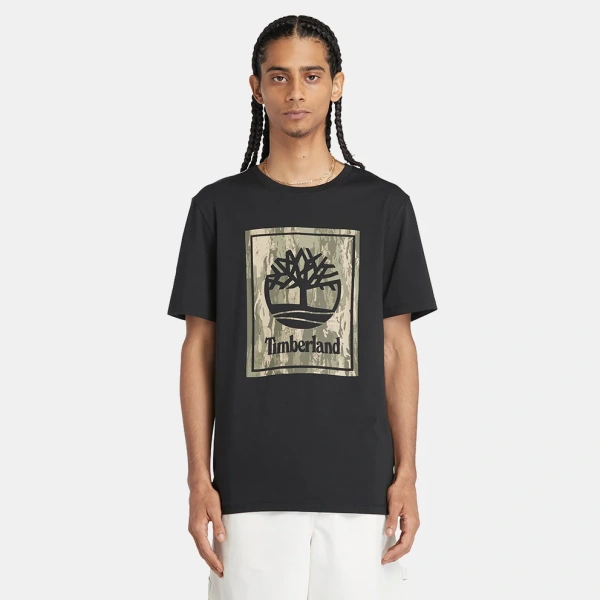 TIMBERLAND T-SHIRT TB0A5UBF 001 BLACK-GREEN